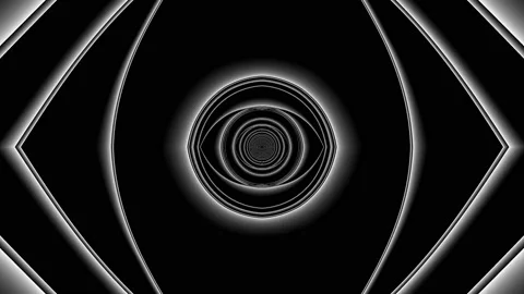 Collapsing Removing Escaping Eye Tunnel Stock Footage 139736362