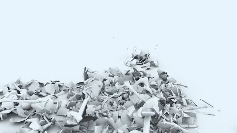 CollapsingManStatue04 Stock Footage 340282623