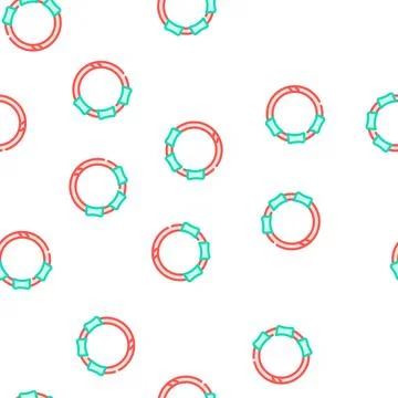 Collar with gps tracker for cat vector seamless pattern 스톡 일러스트