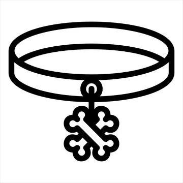 Collar line icon vector illustration isolated on white background Stock Illustration