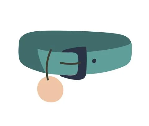 Collar for pets. Vector illustration. Object isolated on white background Stock Illustration