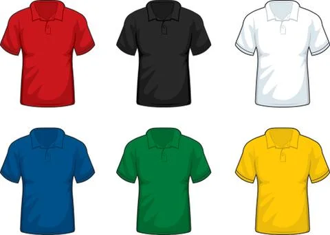 Collared Shirts Stock Illustration
