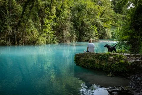 Colle Val d'Elsa, Elsa River park, Tuscany Stock Photos