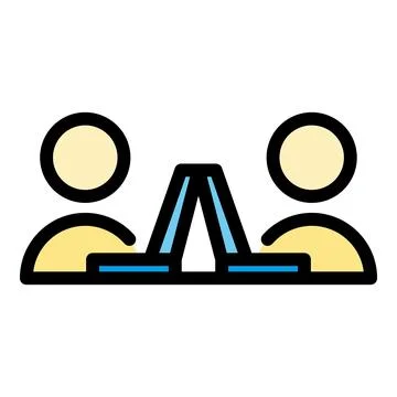 Colleague gaming icon vector flat 스톡 일러스트
