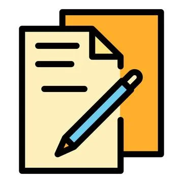 Colleague papers icon vector flat Stock Illustration