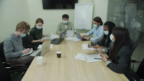Colleagues are busy working together Stock Footage 160178417