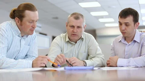 Colleagues in the office at work. teamwork in the office Video stock 62979403