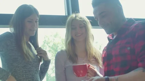 Colleagues in the startup office Stock Footage 62948789