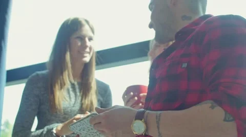 Colleagues in the startup office Stock Footage 62948824