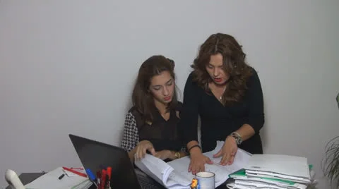 Colleagues at work trying to solve problems.,Teamwork 스톡 동영상 24721849