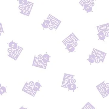 Collect bonus glyph seamless pattern Illustrazione stock