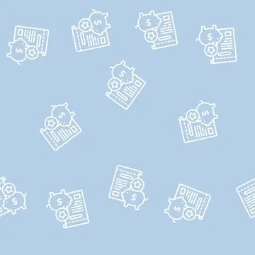 Collect bonus line seamless pattern イラスト素材