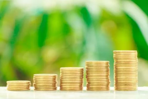 Collect coins Stock Photos