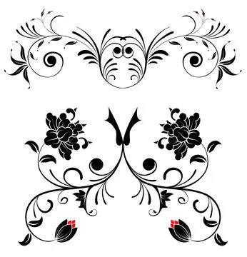 Collect flower background Stock Illustration