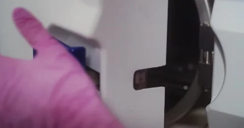 Collect instruments after sterilization and close the autoclave 動画素材 155927217