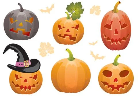 Collect Pumpkin for Halloween Stock Illustration
