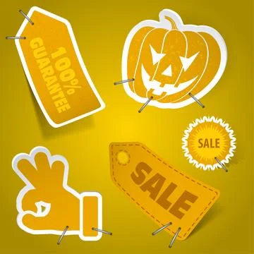Collect Sticker Stock Illustration