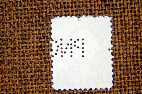 Collecting and Exploring Postage Stamp Perfins From Diverse Collections in .. Stock Photos