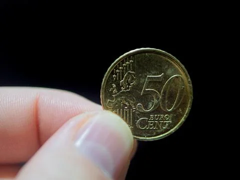 Collecting and Understanding the Value of 50 Euro Cent Coins Stock Photos