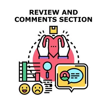 Collecting customer feedback and online review ratings Stock Illustration