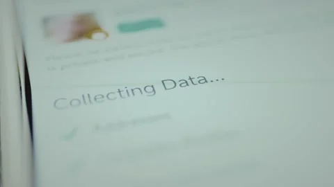 Collecting data status, process of collecting information Stock Footage 328355991