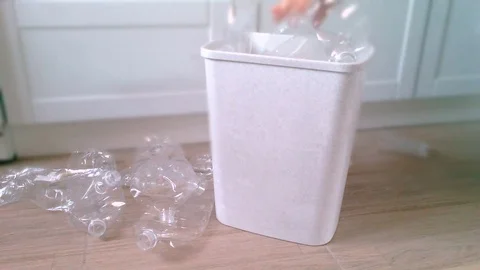 Collecting separated garbage Stock Footage 83107666