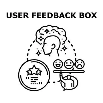 Collecting user feedback to improve customer satisfaction Stock Illustration