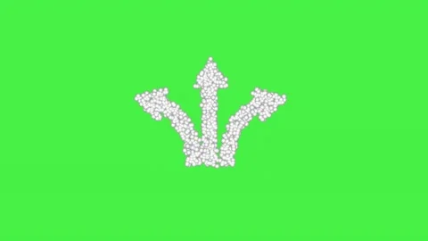 Collection Of 15 Animated Bubble Arrows Showing Directions Green Screen Stock Footage 230675162