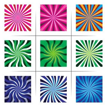 Collection of abstract backgrounds Stock Illustration