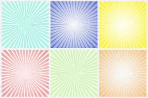 Collection of abstract colorful striped patterns, posters, cards. Vector fashion Stock Illustration