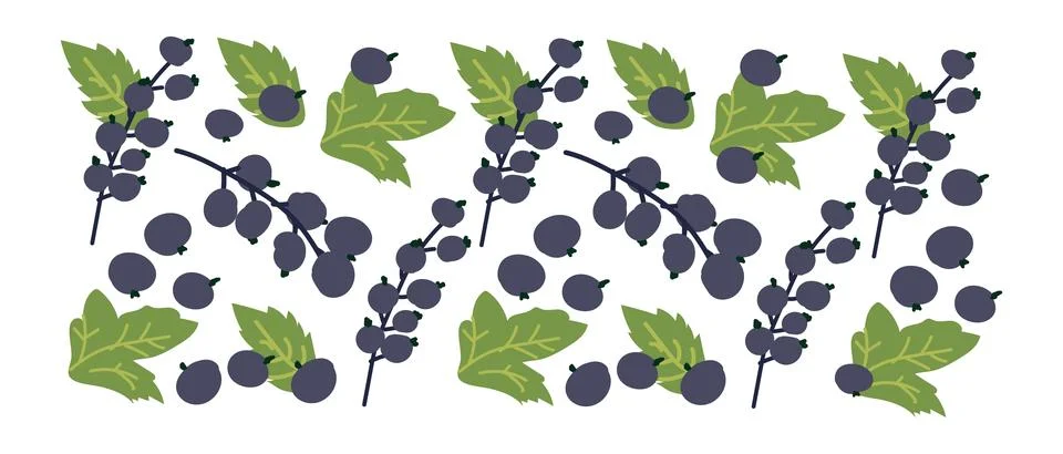 Collection of abstract currant pattern contemporary art print. Modern backg.. Stock Illustration