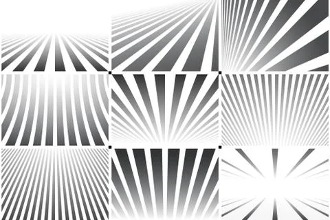 Collection of abstract striped backgrounds. Black and white patterns Иллюстрация