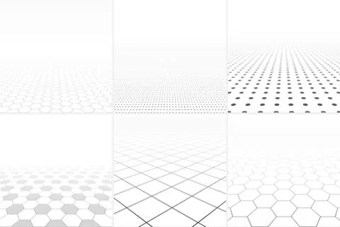 Collection of abstract white backgrounds. Stockillustratie