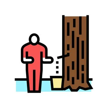 Collection and storage maple syrup color icon vector illustration Stock Illustration