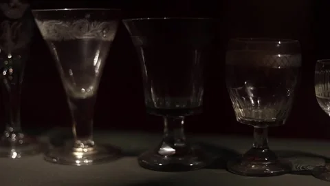 Collection of antique objects inside a medieval castle 4K ultra HD Stock Footage 321151275