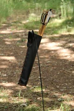 Collection of Archery Arrows. Stock Photos