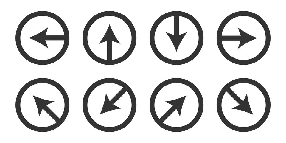 Collection arrows icon. Control navigation symbol. Sign app button vector. イラスト素材