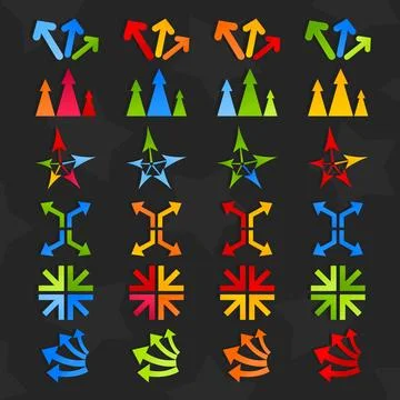 Collection of arrows7 Stock Photos