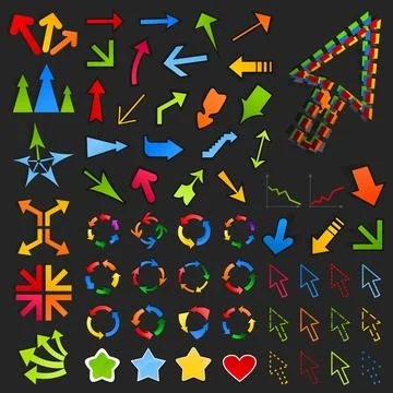 Collection of arrows8 Stock Photos