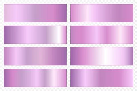 Collection of backgrounds with a metallic gradient. Brilliant plates with ult Stock Illustration