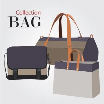 Collection bags Stock Illustration
