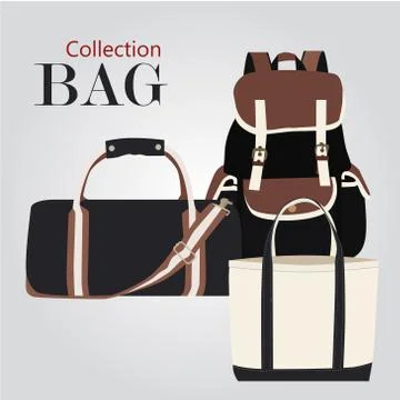 Collection bags Stock Illustration