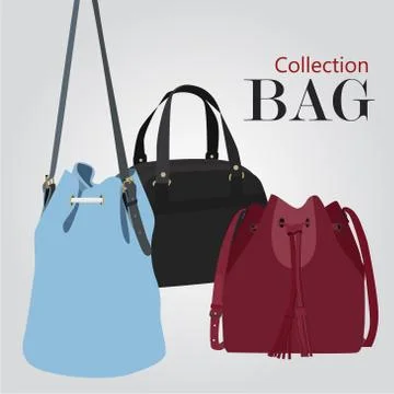 Collection bags Stock Illustration