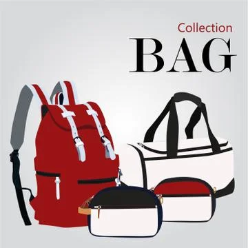 Collection bags Stock Illustration