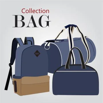 Collection bags Stock Illustration
