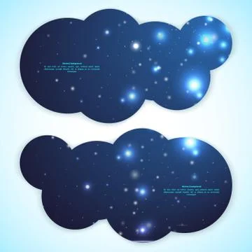 Collection banner design tablet pc computer, colorful sunlight background Ilustração Stock
