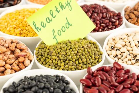 Collection of beans Stock Photos