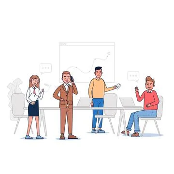Collection of big set isolated various occupations or profession people wearing Stock Illustration