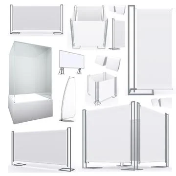 Collection of blank banners Illustrazione stock