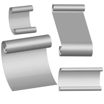 Collection of blank paper sheets Stock Illustration